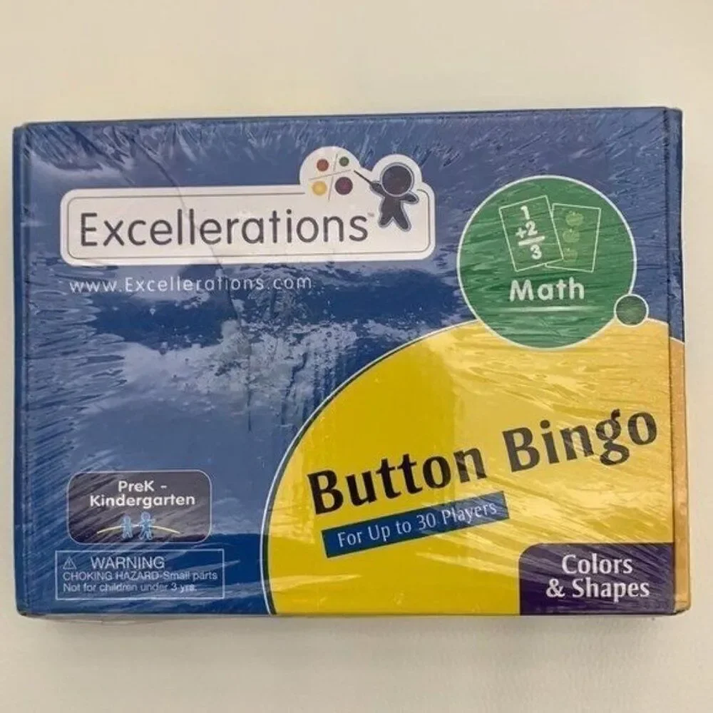 Excelleration Math Button Bingo PreK -Kindergarten Math
